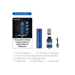 SMOK - Stick v9 kit 3000 mah with tfv-mini v2, 2ml